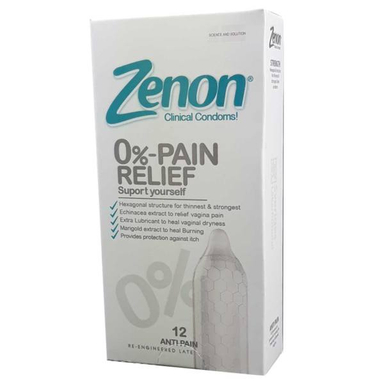 کاندوم زنون (Zenon) مدل 0 Pain Relief بسته 12 عددی