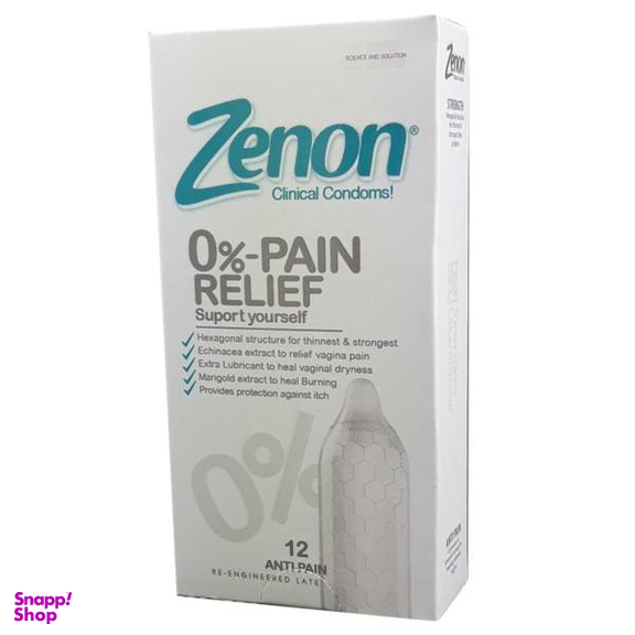 کاندوم زنون (Zenon) مدل 0 Pain Relief بسته 12 عددی