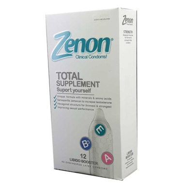 کاندوم زنون (Zenon) مدل Total Suplement بسته 12 عددی