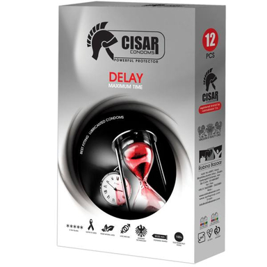 کاندوم سزار (Cisar) مدل Delay بسته 12 عددی