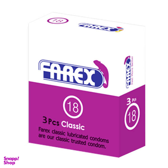 کاندوم فارکس (Farex) مدل Classic بسته 3 عددی