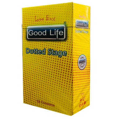کاندوم گودلایف (Good life) مدل DOTTED STAGE کد GO02 بسته 12 عددی