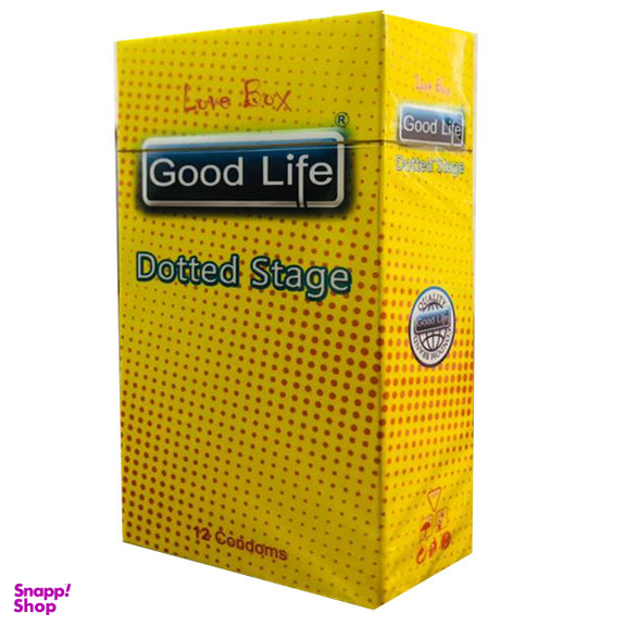کاندوم گودلایف (Good life) مدل DOTTED STAGE کد GO02 بسته 12 عددی