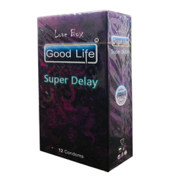 کاندوم گودلایف (Good life) مدل SUPER DELAY کد GO10 بسته 12 عددی