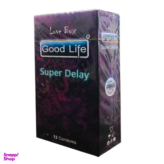 کاندوم گودلایف (Good life) مدل SUPER DELAY کد GO10 بسته 12 عددی