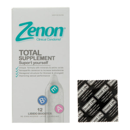 کاندوم مدل Total Supplement زنون (Zenon) بسته 12 عددی به همراه یک عدد کاندوم Good Life
