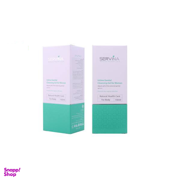 ژل بهداشتی بانوان سروینا (Servina) مدل Genital حجم 150 میلی‌ لیتر