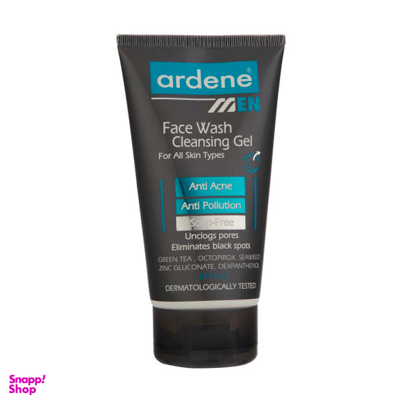 ژل شستشو صورت آقایان آردن (Ardene) مدل Anti acne & Anti pollution حجم 150 میلی‌ لیتر