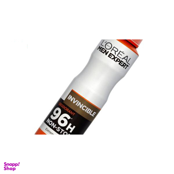 اسپری ضد تعریق مردانه لورآل (Loreal) سری Men Expert مدل Invincible حجم 150 میلیلیتر