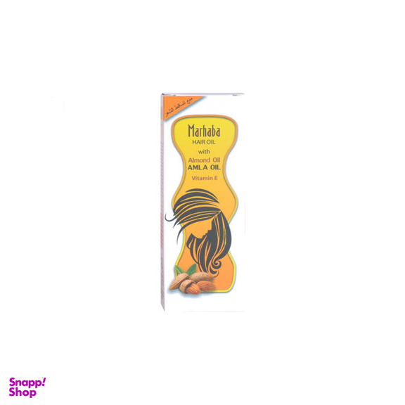 روغن مو ضد ریزش و تقویت کننده مرحبا (Marhaba) مدل Almond Oil حجم 175 میلی‌ لیتر