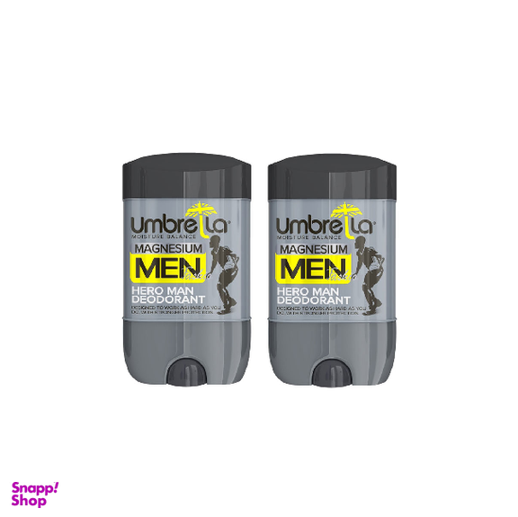 استیک ضد تعریق مردانه آمبرلا (Umbrella) مدل Hero Man حجم 75 میلی‌ لیتر مجموعه 2 عددی