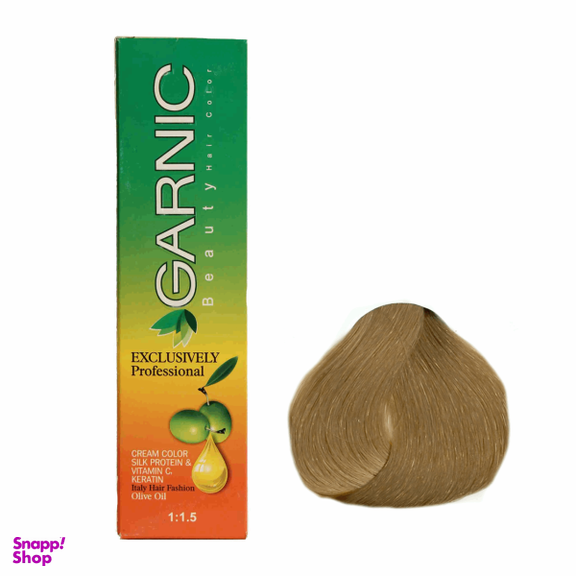 کیت رنگ مو گارنیک (Garnic) شماره 7.77 رنگ بلوند شنی حجم 120 میلی‌لیتر