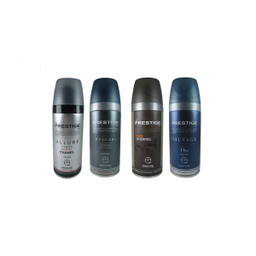 اسپری خوشبو کننده بدن پرستیژ (Prestige) مدل P4 حجم 150 میلی‌لیتر مجموعه 4 عددی