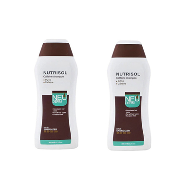 شامپو ضد ریزش مو نیودرم (Neuderm) مدل Nutrisol حجم 300 میلی‌ لیتر مجموعه 2 عددی