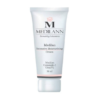 کرم مرطوب کننده پوست مدیلن (Medilann) مناسب پوست خشک و نرمال حجم 50 میلی‌لیتر