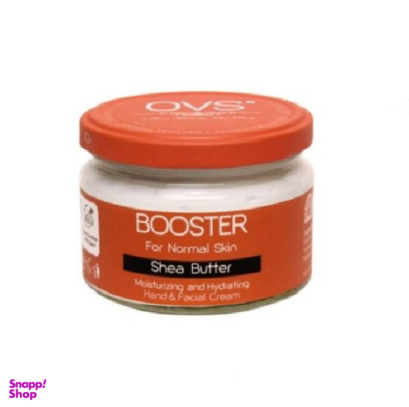 کرم شیشه ای آبرسان او وی اس (OVS) مدل Booster حاوی عصاره شی باتر حجم 270 میلی‌لیتر