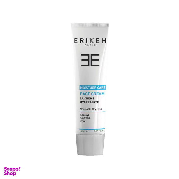 کرم مرطوب کننده و آبرسان صورت اریکه سری Moisture Care مناسب پوست خشک تا نرمال حجم 50 میلی لیتر