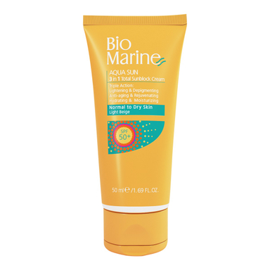 کرم ضد آفتاب بایومارین مدل 3in1 با SPF50 حجم 50 میلی لیتر