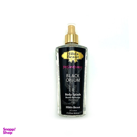 بادی اسپلش زنانه هیلدا بیوت (Hilda Beaut) مدل Ysl Black Opium حجم 250 میلی لیتر
