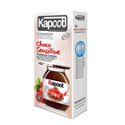 کاندوم کاپوت (Kapoot) مدل Choco Sensitive بسته 12 عددی