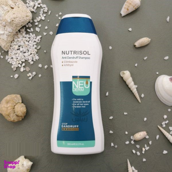 شامپو ضد شوره نیودرم (Neuderm) مدل Nutrisol حجم 300 میلی‌لیتر