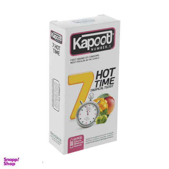 کاندوم کاپوت مدل 7Hot Time بسته 12 عددی