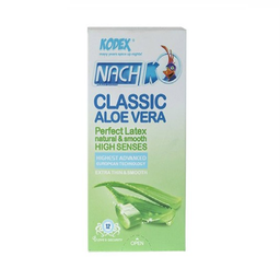 کاندوم ناچ کدکس مدل Classic Aloe vera بسته 12 عددی