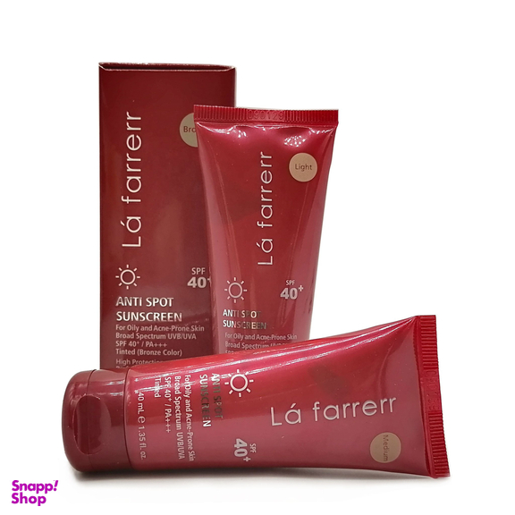کرم ضد آفتاب و ضد لک رنگی لافارر (Lafarrerr) مدل Oily And Acne-Prone Light حجم 40 میلی‌‌ لیتر