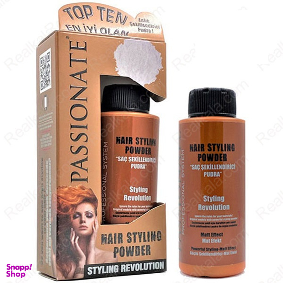 پودر حالت‌دهنده مو پشینت (Passionate) مدل Styling Revolution رنگ نارنجی وزن 20 گرم