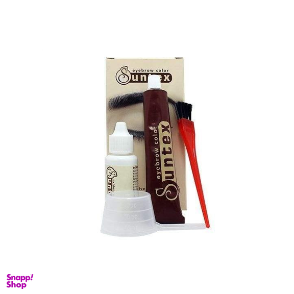 کیت رنگ ابرو سانتکس (Suntex) شماره E9.08 رنگ کاراملی حجم 30 میلی لیتر