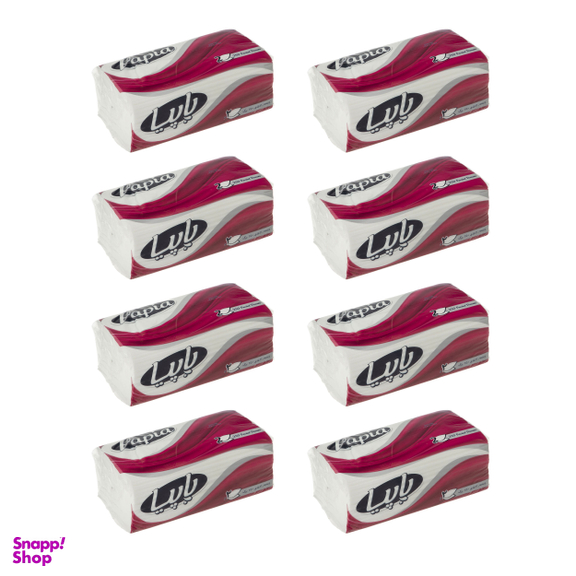 دستمال کاغذی پاپیا (Papia) مدل فلکسی 8 عددی 250 برگی