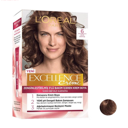 کیت رنگ مو لورآل (Loreal) شماره 6 حجم 48 میلی‌ لیتر رنگ قهوه ای دودی