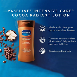 لوسیون بدن وازلین (Vaseline) مدل کاکایو حجم 400 میلی لیتر