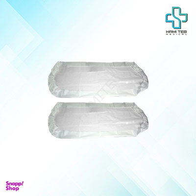 ملحفه یکبار مصرف دو سرکش سفید سایز 220*80