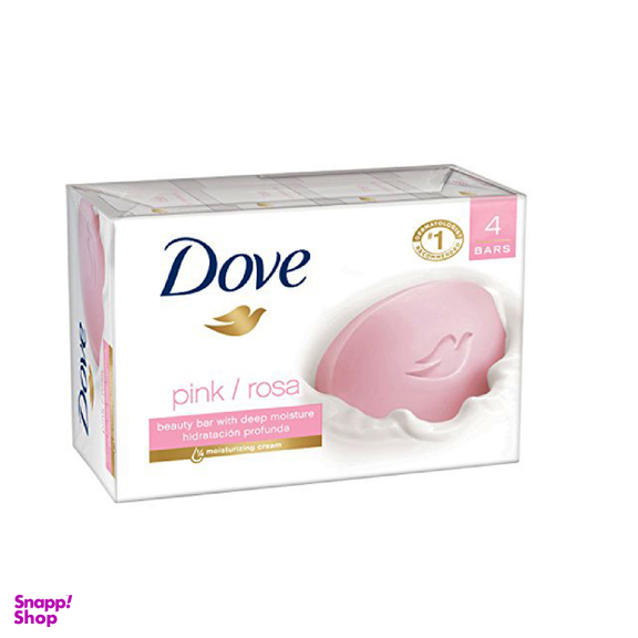 صابون داو (Dove) مدل رز صورتی وزن 135 گرم