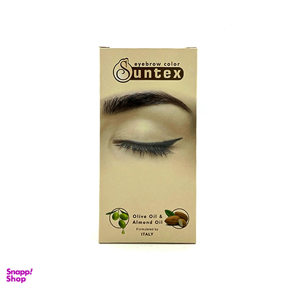 کیت رنگ ابرو سانتکس (Suntex) رنگ مشکی حجم 30 میلی‌ لیتر