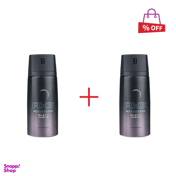 اسپری اکس (Axe) مدل Black Night حجم 150 میلی‌لیتر مجموعه 2 عددی