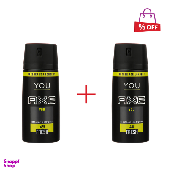 اسپری اکس (Axe) مدل You حجم 150 میلی‌لیتر مجموعه 2 عددی