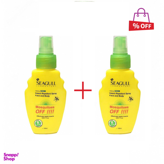اسپری بدن ضد حشره سی گل (Seagull) سری Heal-Pro حجم 100 میلی‌لیتر مجموعه 2 عددی