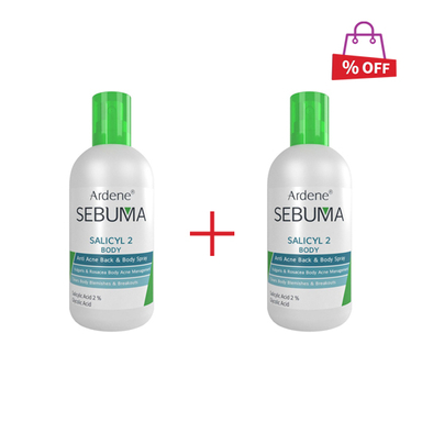 اسپری ضد جوش بدن آردن (Ardene) سری Sebuma مدل Salicyl 2 حجم 250 میلی‌ لیتر مجموعه 2 عددی