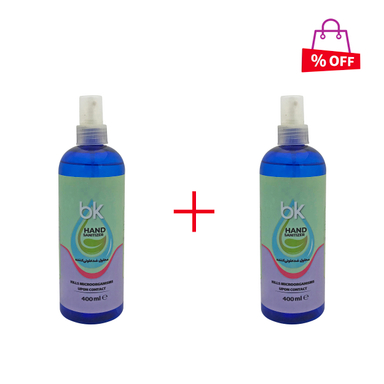 اسپری ضدعفونی کننده بی کی (Bk)حجم 400 میلی‌لیتر مجموعه 2 عددی