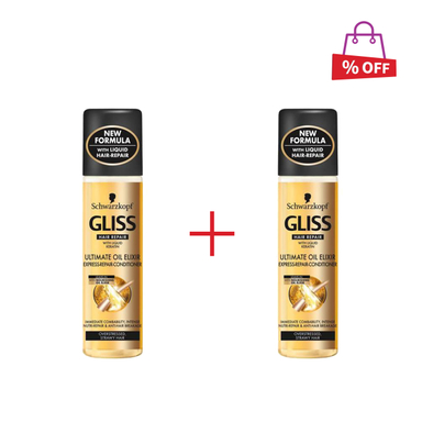 اسپری مو گلیس (Gliss) مدل Ultimate Oil Elixir حجم 200 میلیلیتر مجموعه 2 عددی