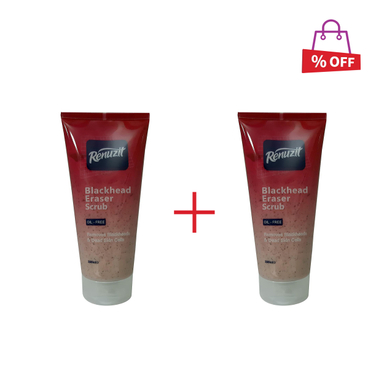 اسکراب لایه بردار پوست رینوزیت (Renuzit) مدل blackhead eraser حجم 200 میلی‌لیتر مجموعه 2 عددی