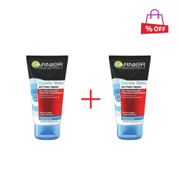 اسکراب لایه بردار پوست گارنیه (Garnier) مدل Aktywny WEGIEL حجم 150 میلی‌لیتر مجموعه 2 عددی