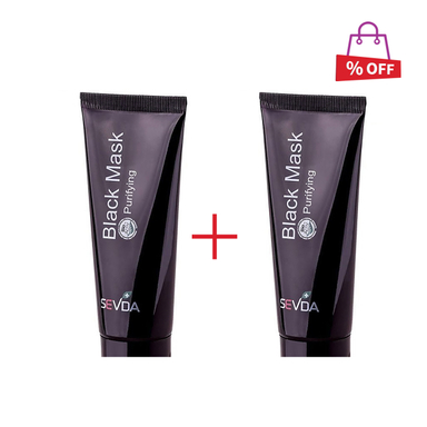 بلک ماسک سودا (Sevda) حاوی ذغال حجم 75 میلی‌لیتر مجموعه 2 عددی