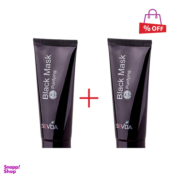 بلک ماسک سودا (Sevda) حاوی ذغال حجم 75 میلیلیتر مجموعه 2 عددی