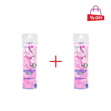 پد پاک کننده آرایش صورت میکاپ رز (Makeup Rose) مدل N 002 بسته 92 عددی مجموعه 2 عددی