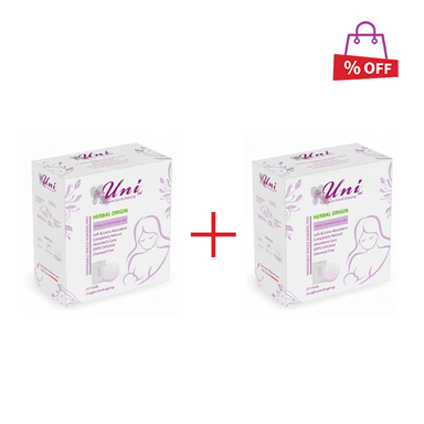 پد سینه یونی لد (Uni Led) سری Herbal Origin مدل Einweg - Einzelstilleinlagen بسته 20 عددی مجموعه 2 عددی