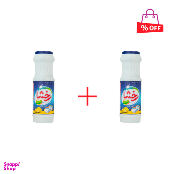 پودر تمیزکننده سطوح رخشا مدل Lemon مقدار 500 گرم مجموعه 2 عددی