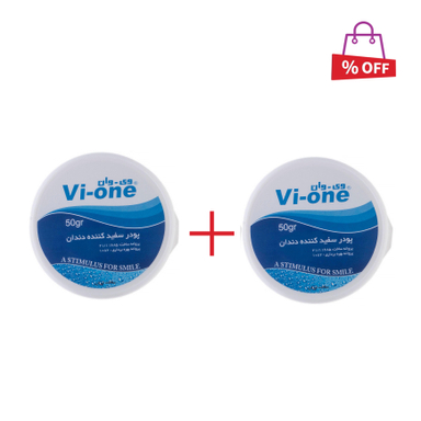 پودر سفید کننده دندان وی وان (Vi-One) مدل Eucalyptus حجم 50 گرم مجموعه 2 عددی